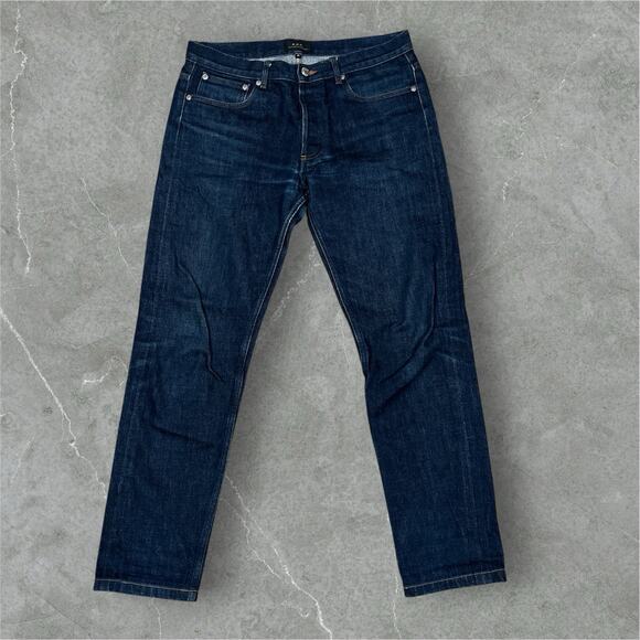 A.P.C. Other - APC Jeans 31 x 28 Blue Straight Button Fly Petit New Standard Selvedge